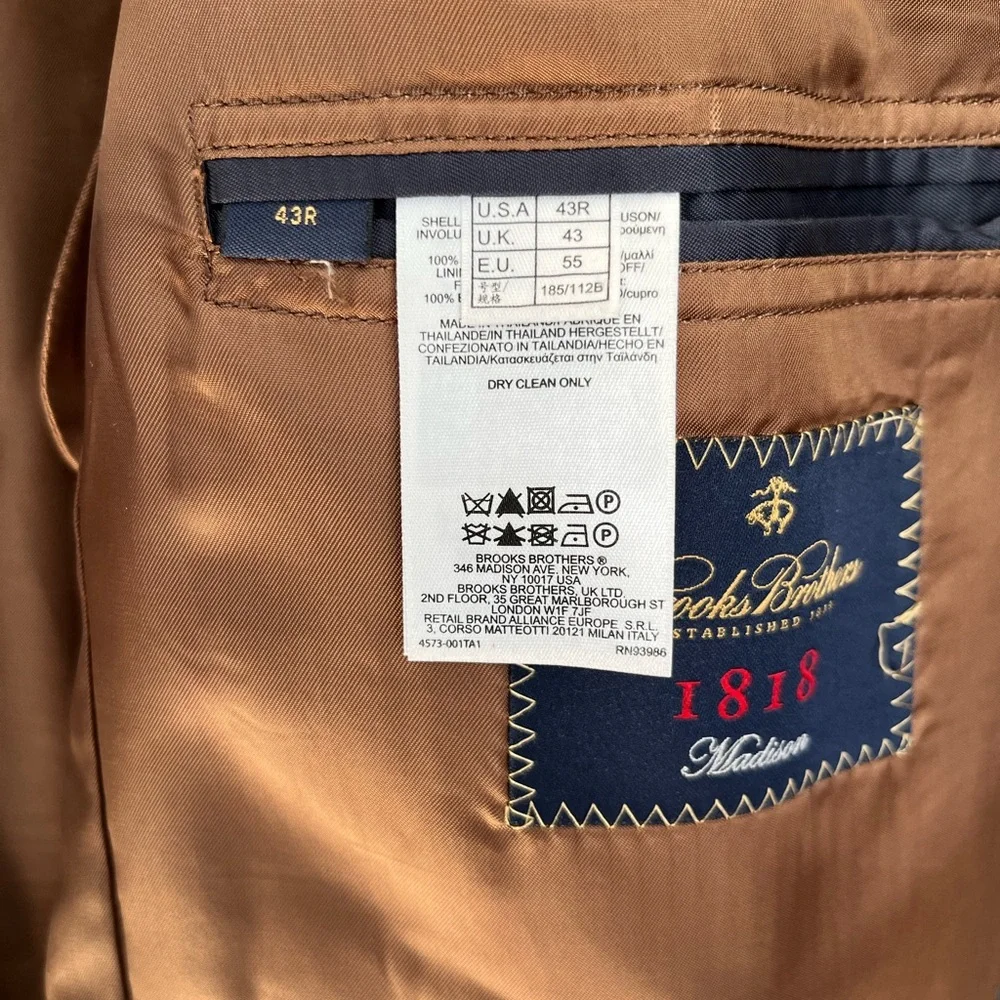 Men’s Brooks Brothers 1818 Madison fit sport coat - Picture 3 of 12